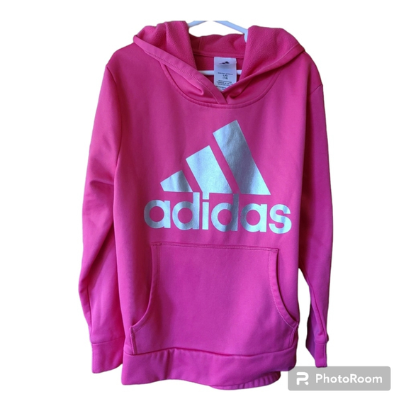 Adidas Girls Size L Hoodie Pullover - Picture 2 of 10
